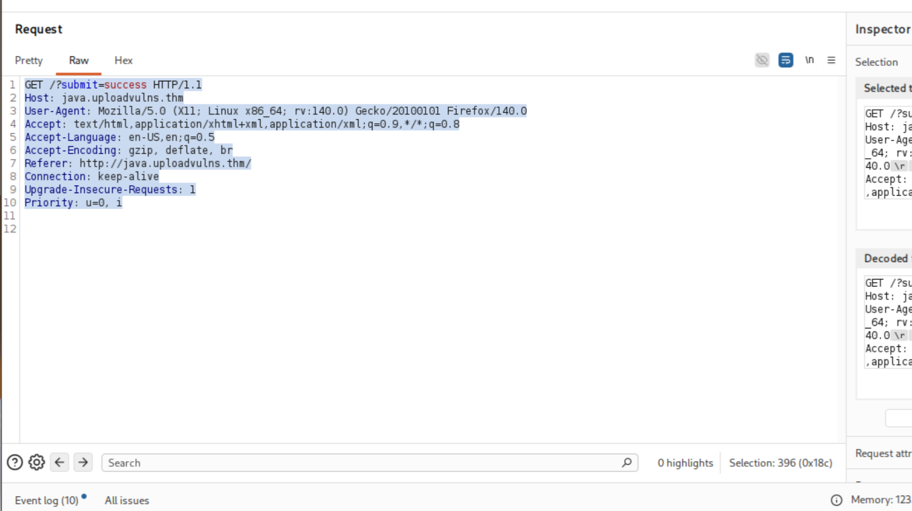 Upload success redirect after Burp modification
